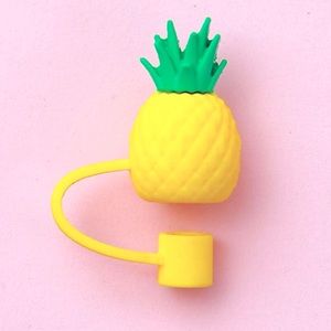 Adorable Pineapple Straw Cover Works with Stanley & Starbucks Straws